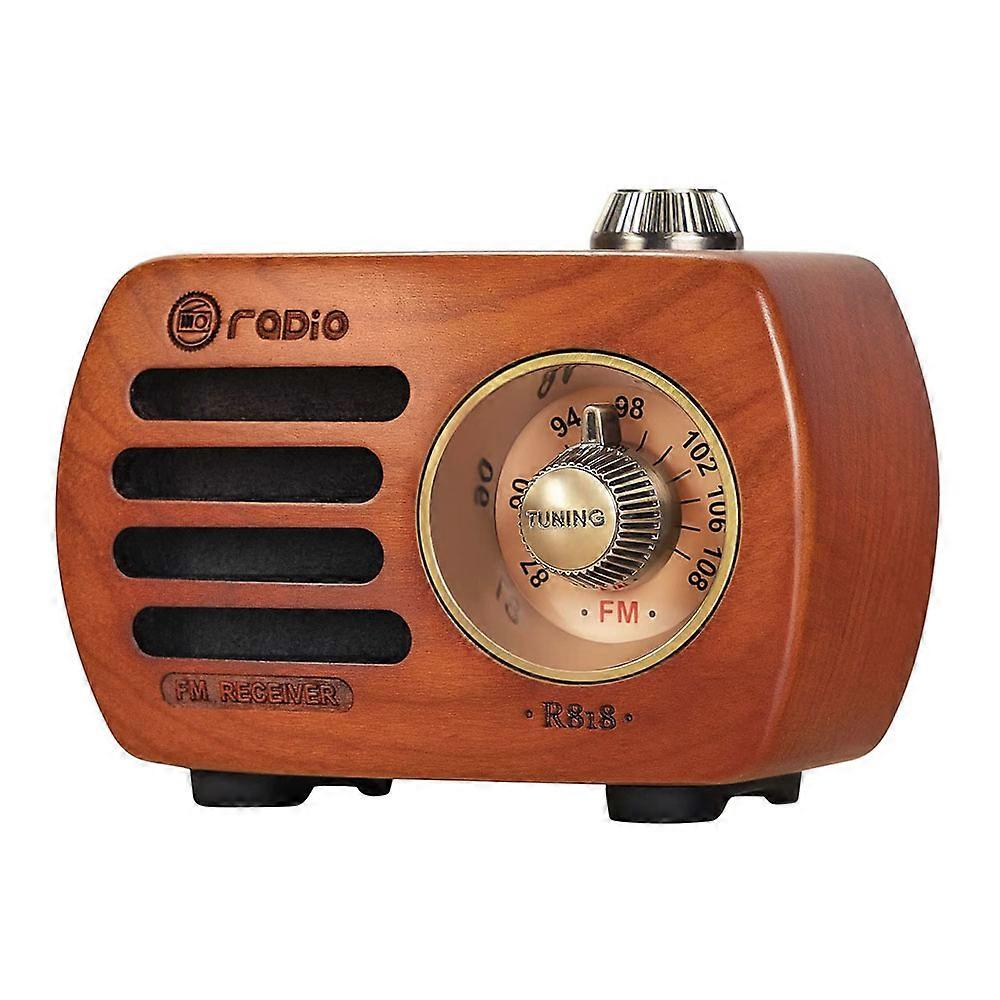 Retro Walnut Bluetooth Speaker, Crystal Sound, Long Playtime