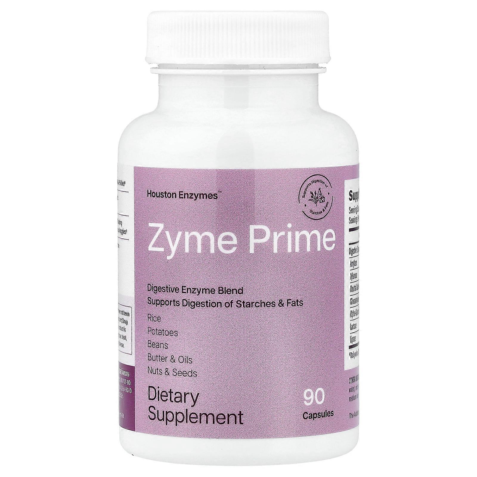 Houston Enzymes, Zyme Prime, 90 Capsules