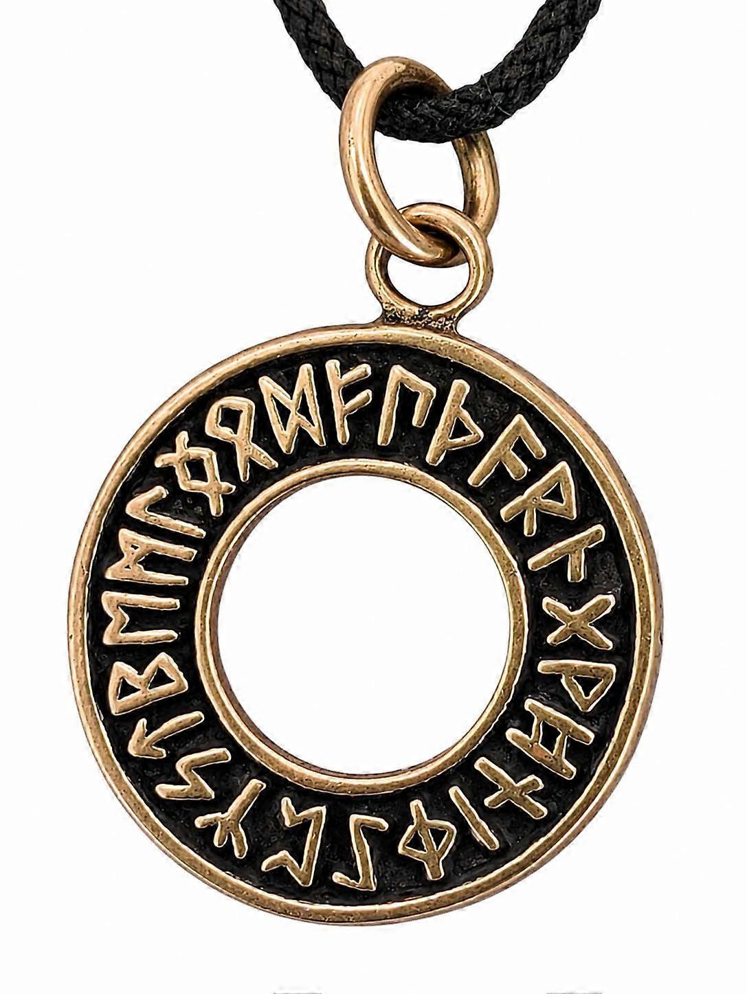 Pendentif 53 Cercle Runique - Bronze