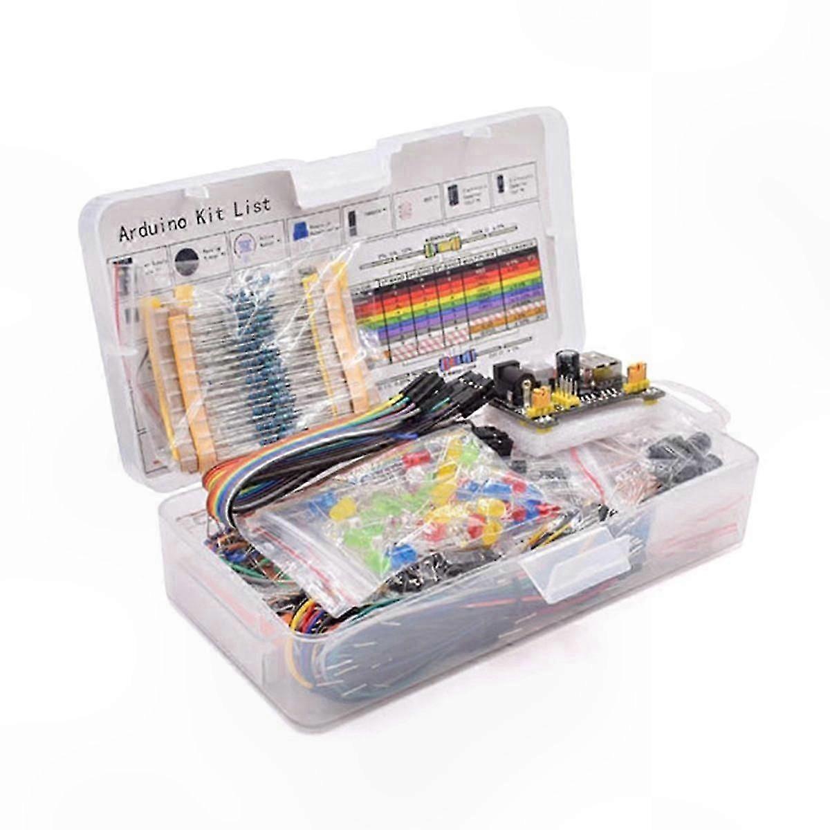 830 Point Solderless Breadboard Kit With Lamp And Guide