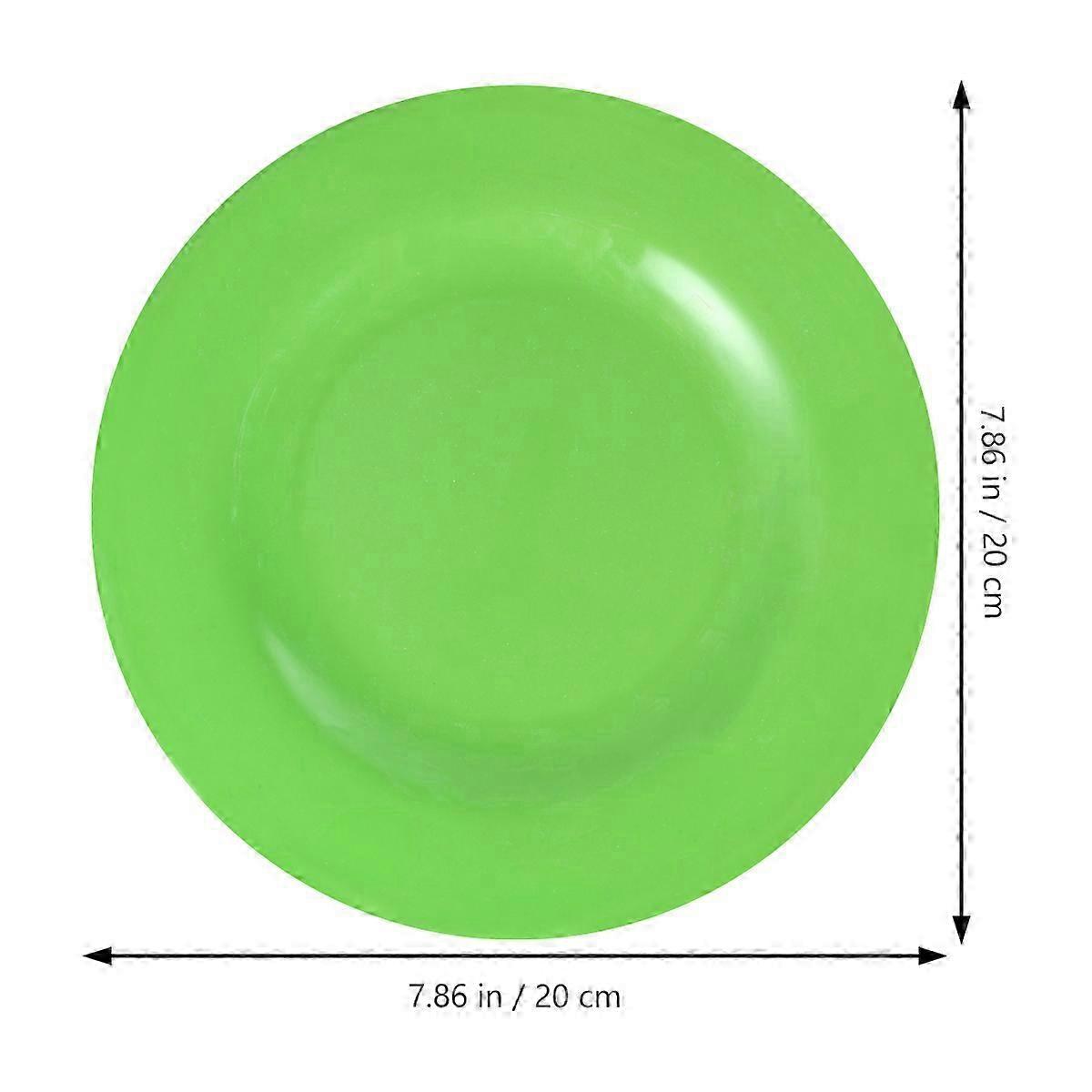 Kitchen Plate Tableware compatible with Dining 4Pcs Assorted Color Plates