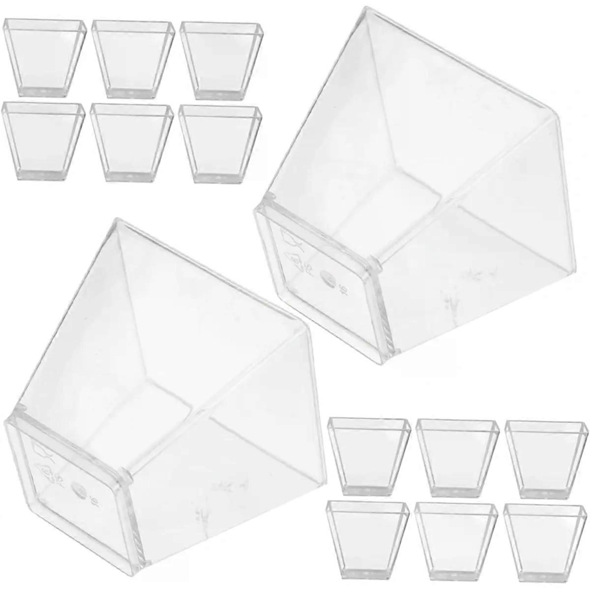 Mini Dessert Cups 60ml Ps Trapezoid 80pcs for Sampling