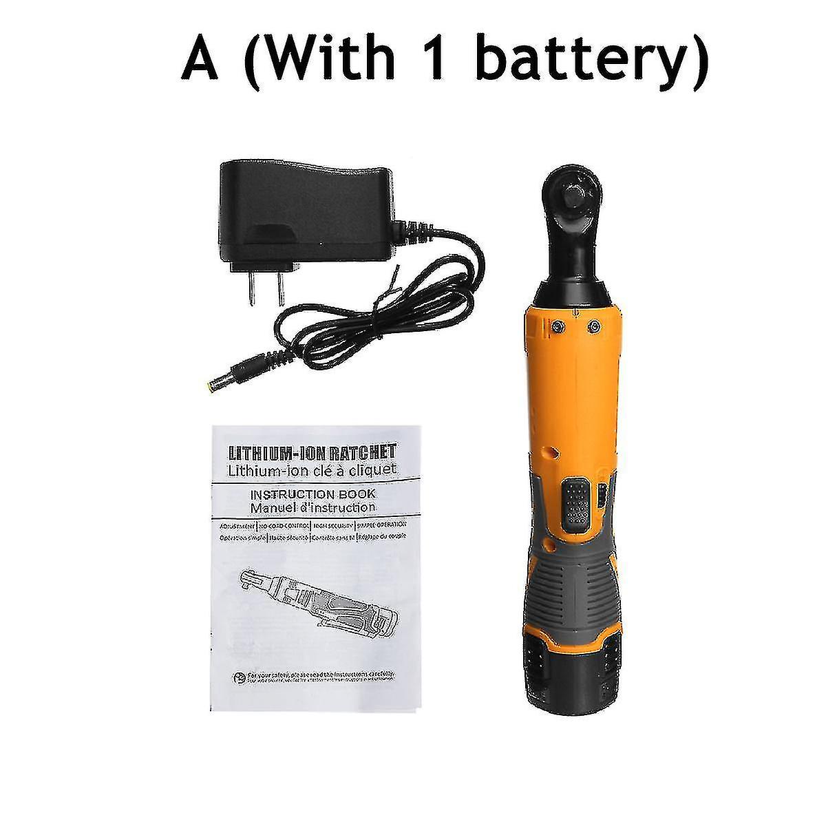 12v/42v 65/100n.m Chave Elétrica Kit Catraca de Ângulo Reto Sem Fio com 1/2 Baterias 3/8 Polegadas-wtake