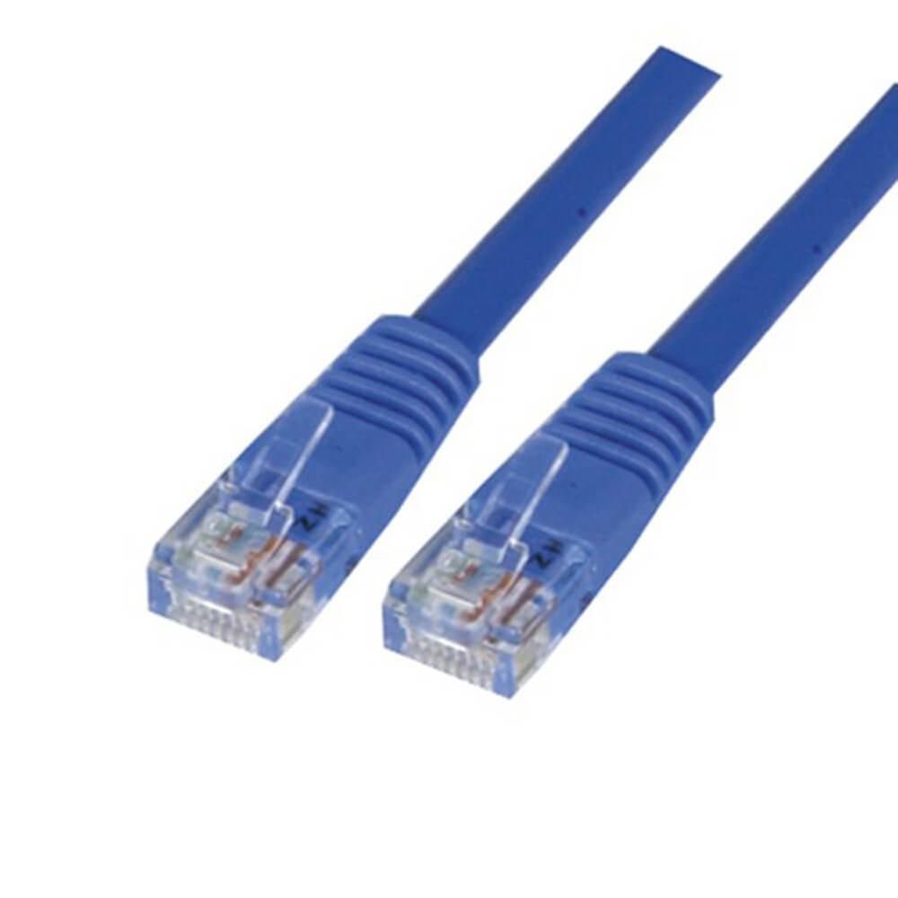 高品质绞合芯导体直通铅 Cat6A 贴片 20m 蓝色