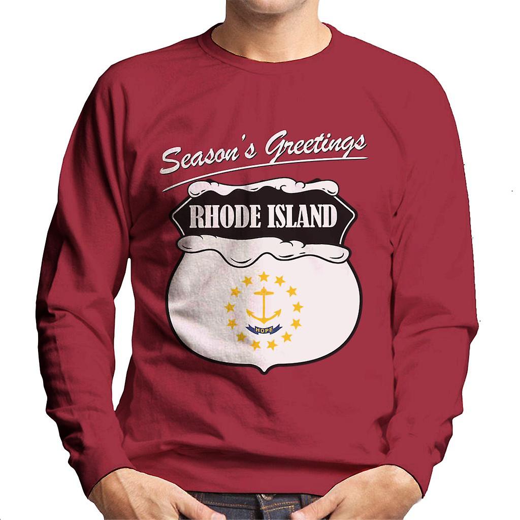 Seasons Greetings Rhode Island mäns tröja