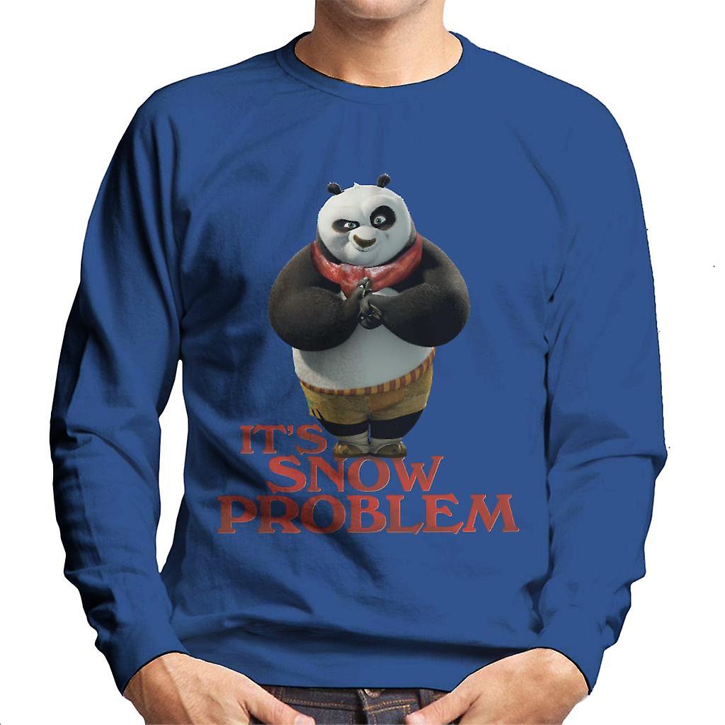 Kung Fu Panda Christmas It&#39;s Snow Problem Men&#39;s Sweatshirt