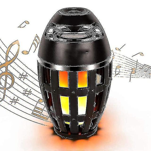 Wireless Speaker Portable Speaker Led Flame Torch Light Sound Bar