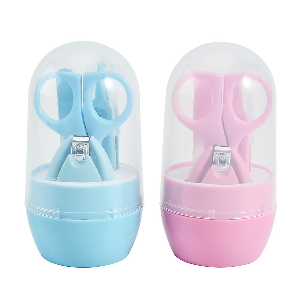 Baby Nail Clippers Kit Grooming Manicure Set Pedicure Kit Baby Nail Clippers, Scissors, Nail File and Tweezers