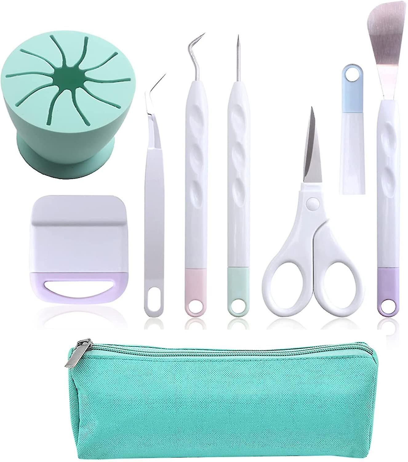 Accesorios de plotter, plotter de herramientas de deshierbe para vinilo, 8 piezas