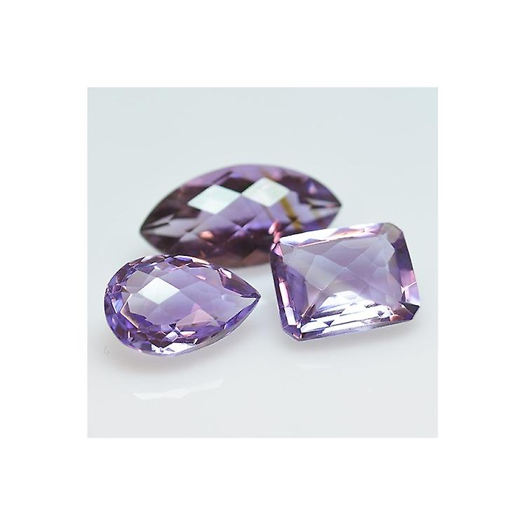 10.99ct Set Amethysts Various Shapes Whith Chessboard awo82