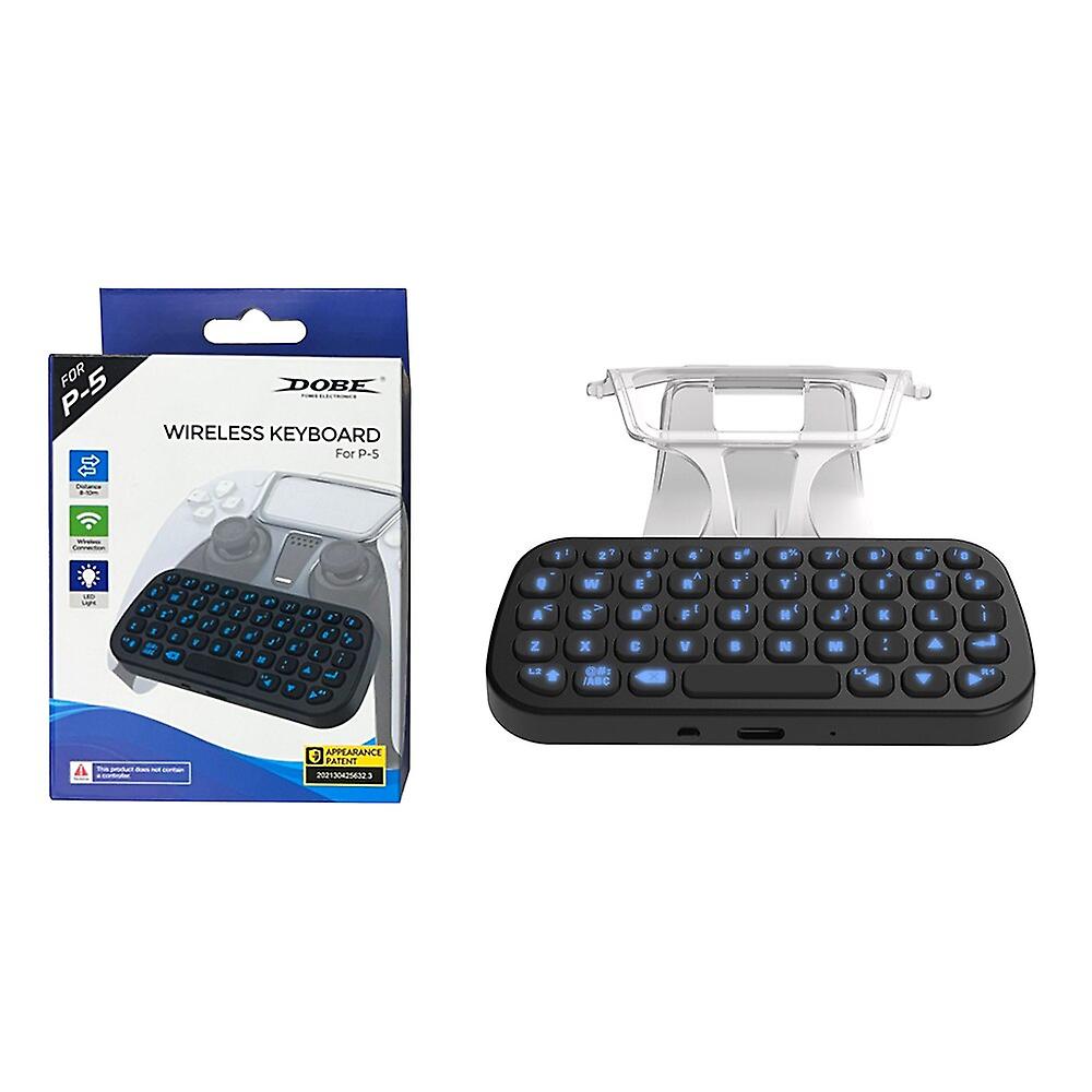 Mini Rechargeable Type-c Wireless Keyboard Backlight Controller Clip For Ps5 Controller For Dualsense Gamepad (tp5-0556s)