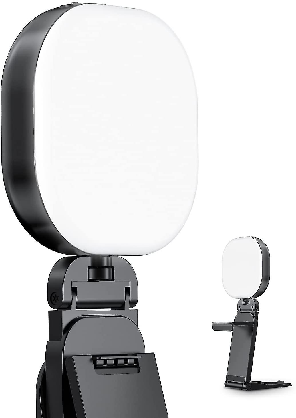 Glow Led Streaming Light,rechargeable Video Conference Lighting Kit,angle&brightness&color Temp Adjustable