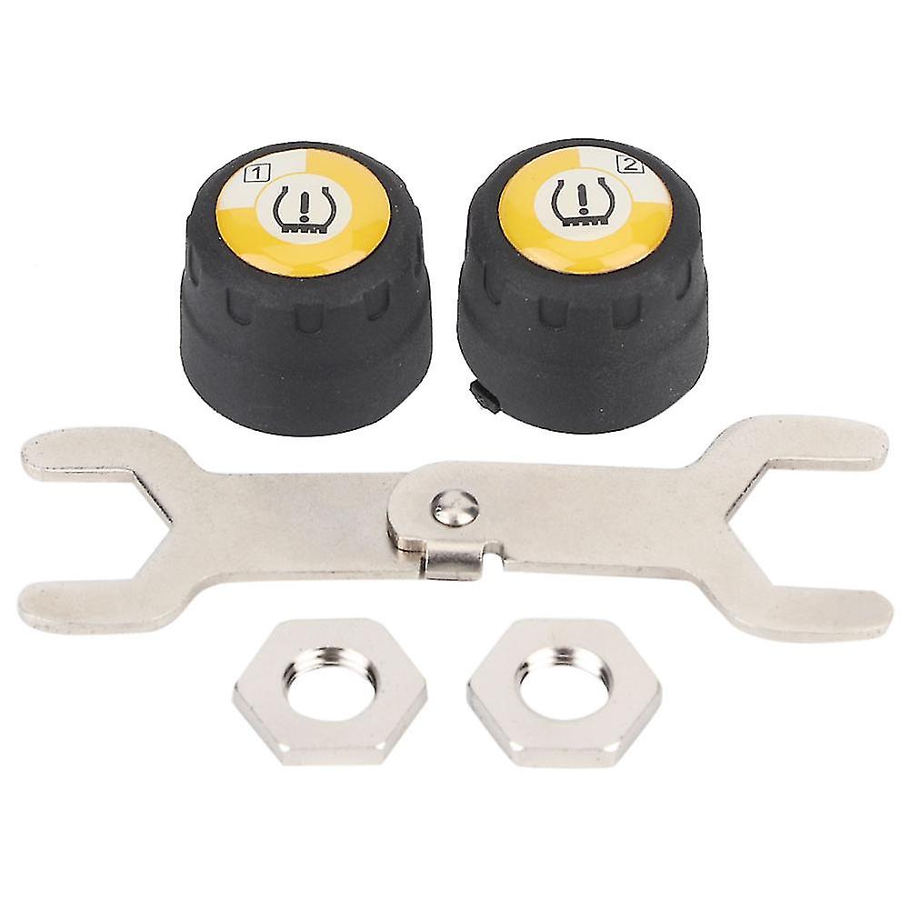 Motorcycle Tpms Bt Tire Pressure Temperature Monitoring System For Ios / Android W/ Tire Sensor