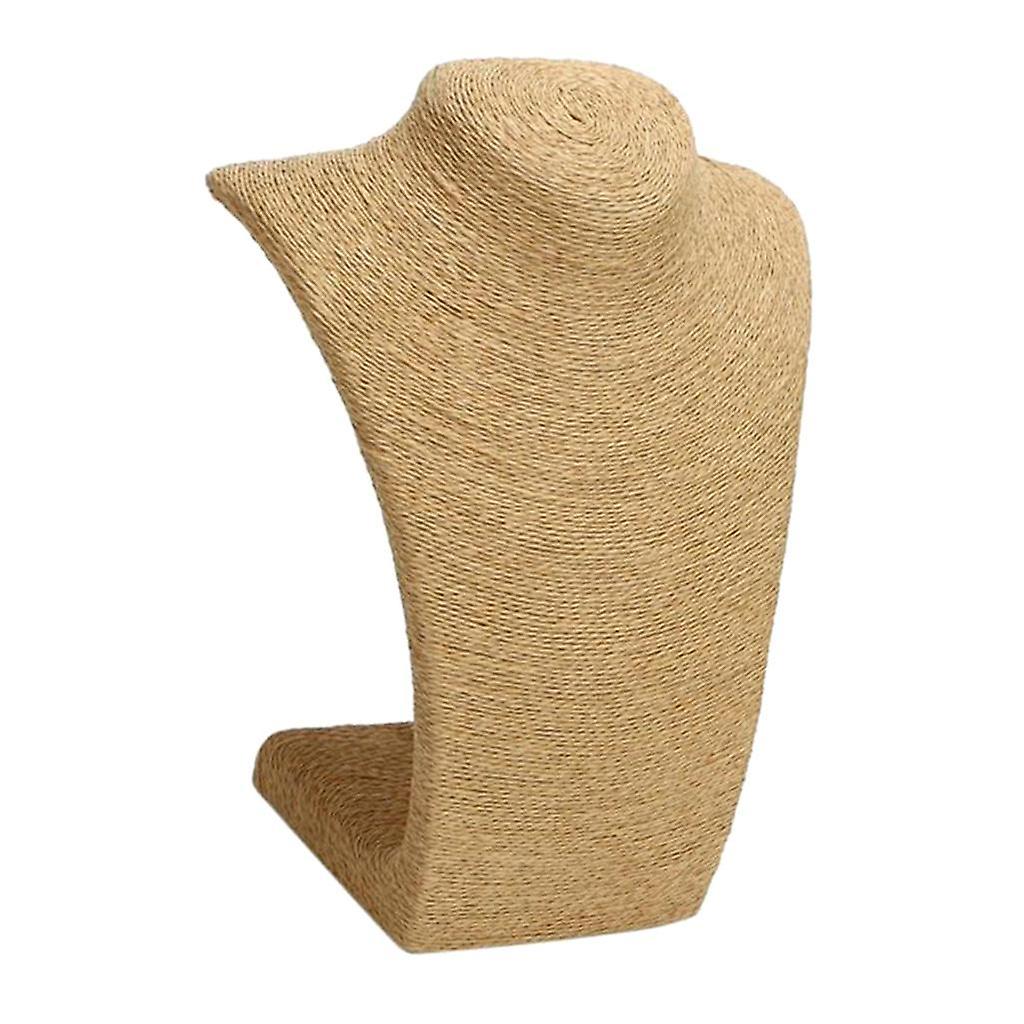 Halskette Anhänger Display Büste Schaufensterpuppe Schmuck Display Ständer Halter Khaki L