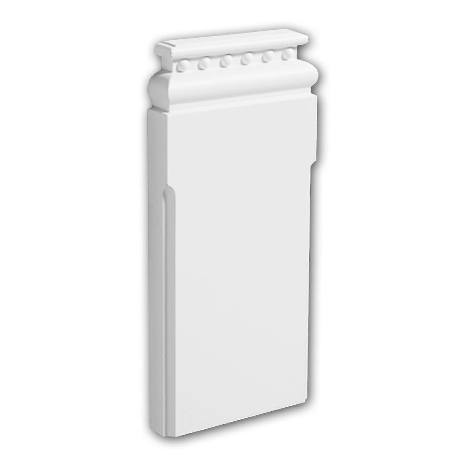 Profhome Decor 1 x Pilaster base 123600 Profhome white Rigid polyurethane foam pre-primed lightweight, sturdy, dimensionall