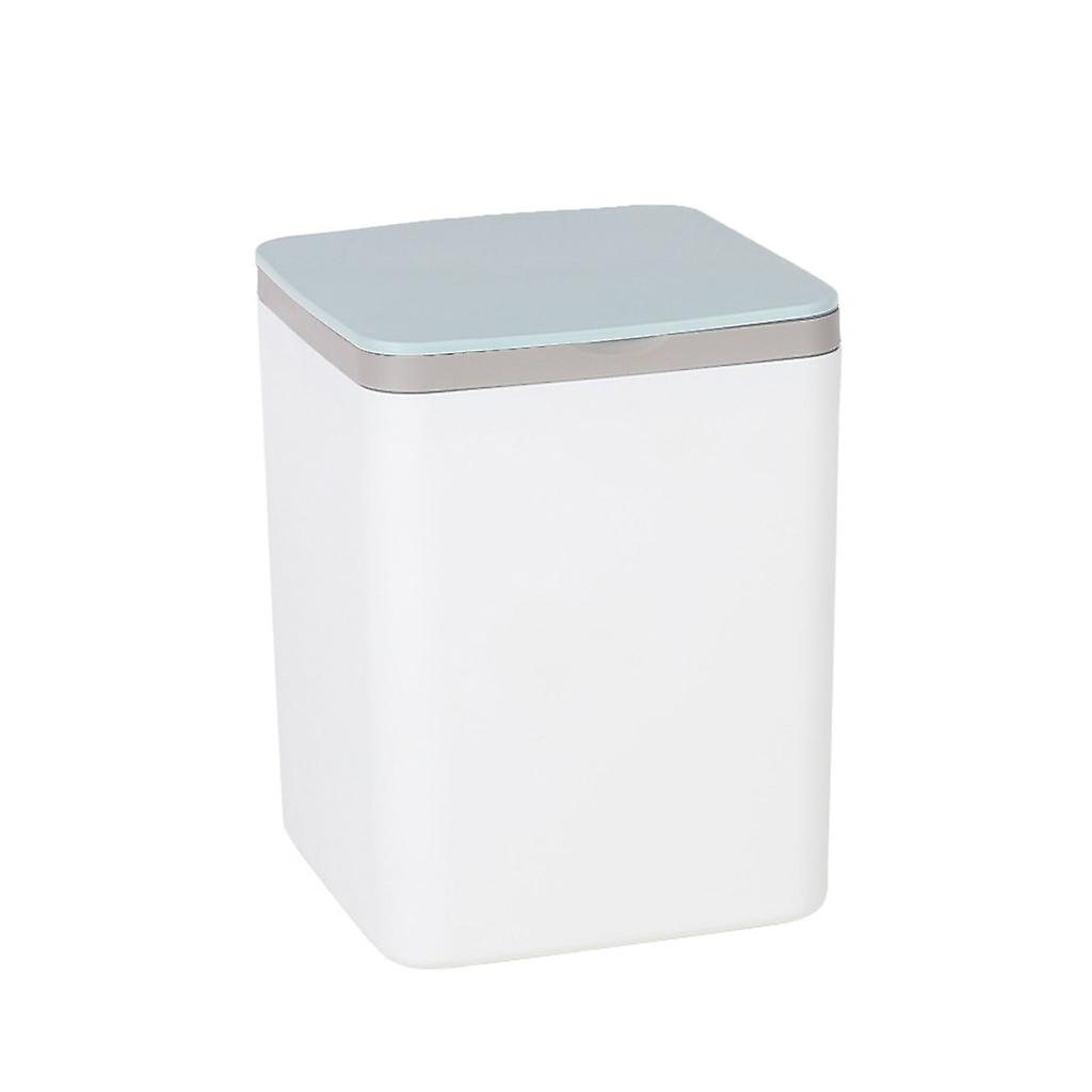 Desk Countertop Tiny Waste Trash Can with Lid Office Plastic Garbage Can