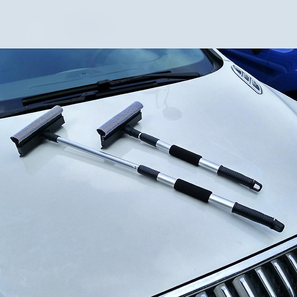 Double Sided Window Scraper with Retractable Handle Multifunction Window Scraper