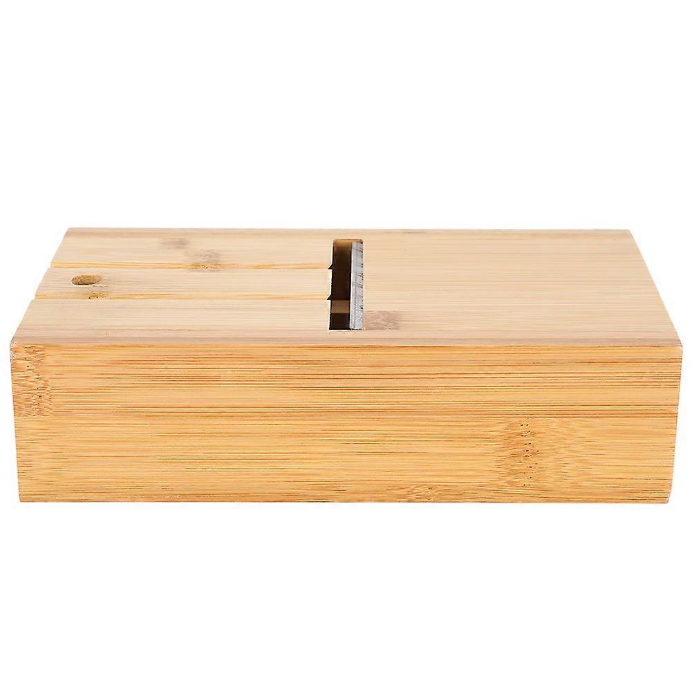Adjustable Bamboo Soap Cutter Planer Set - Handmade Artisan Soap Making Supplies with Convenient Drawer - Bamboo Soap Cutter