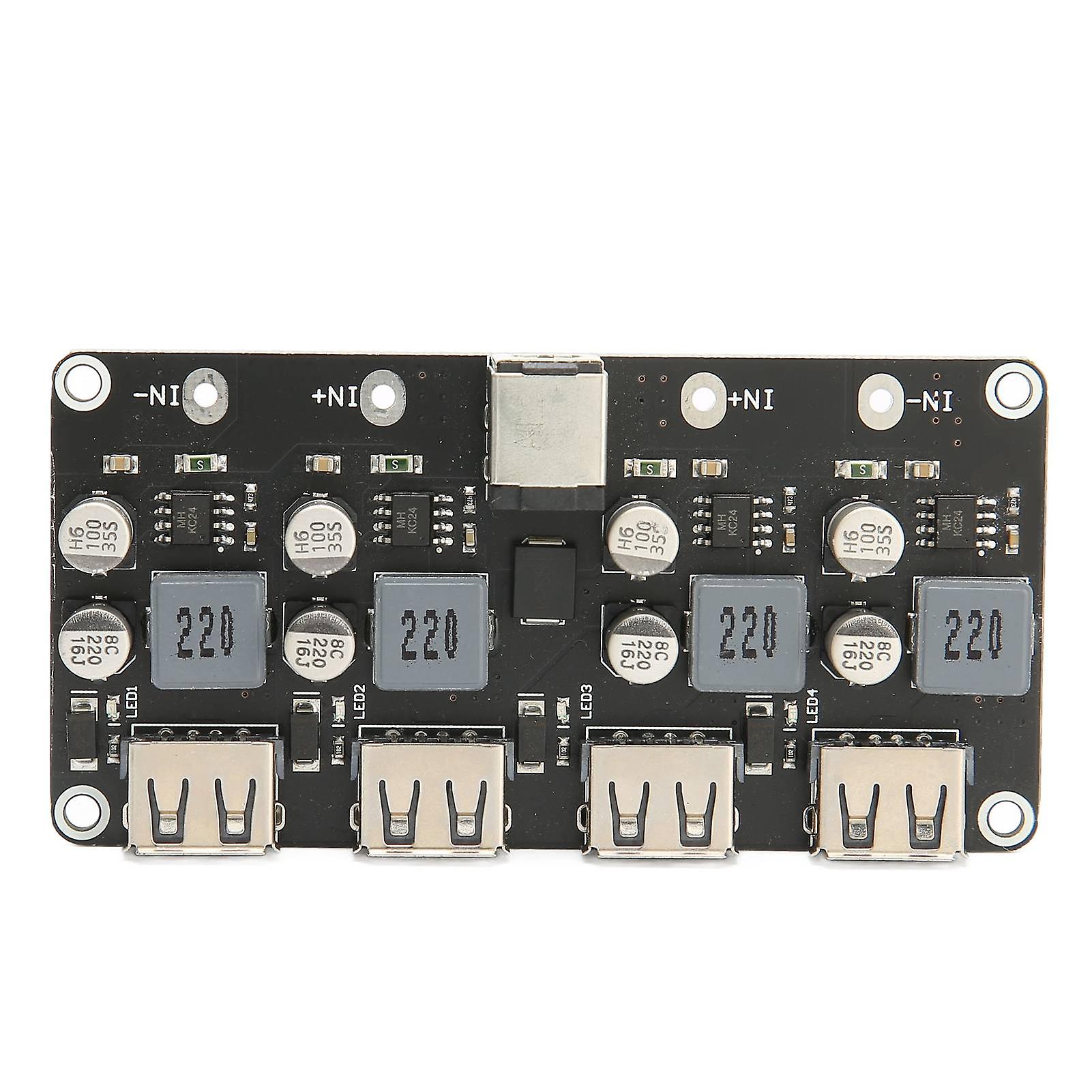 KSTEE 4 Way Charging Module, Fast Charge Module, 12V 24V to QC3.0 Power Buck USB Phone Charging Converter Board Power Converters