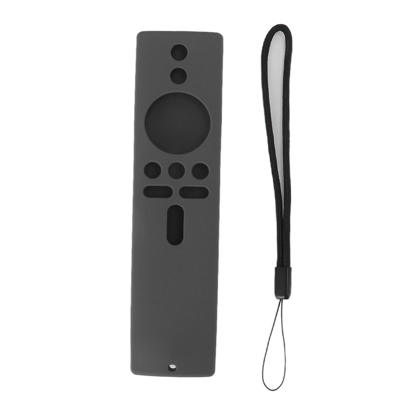 Remote Control Silicone Protective Case Soft Cover Compatible with Mi Box S 4K TV Stick Deep Grey Durable Lightweight Non-Slip Material Easy to Instal