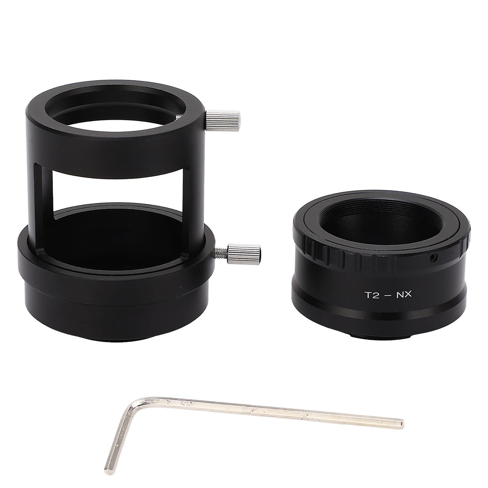 Camera T2 Lens Mount Adapter with Adapter Ring Tube Diameter Regulating Valve for Samsung NX Micro SLR M42x0.75