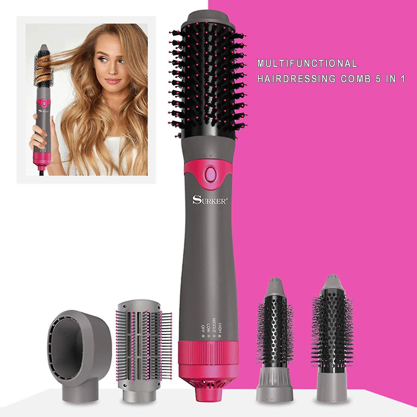 Five-in-one Multifunctional Hot-air Comb With Three-gear Regulating Styler