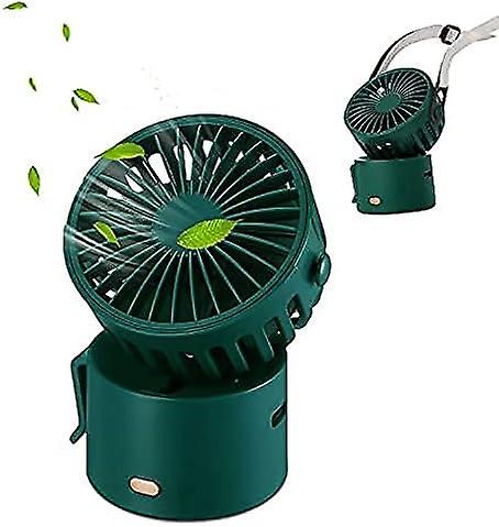 ミニUSBハンドファン、3速調整可能なポータブルファン付きUSB充電式、ホームオフィスおよび旅行用(緑)