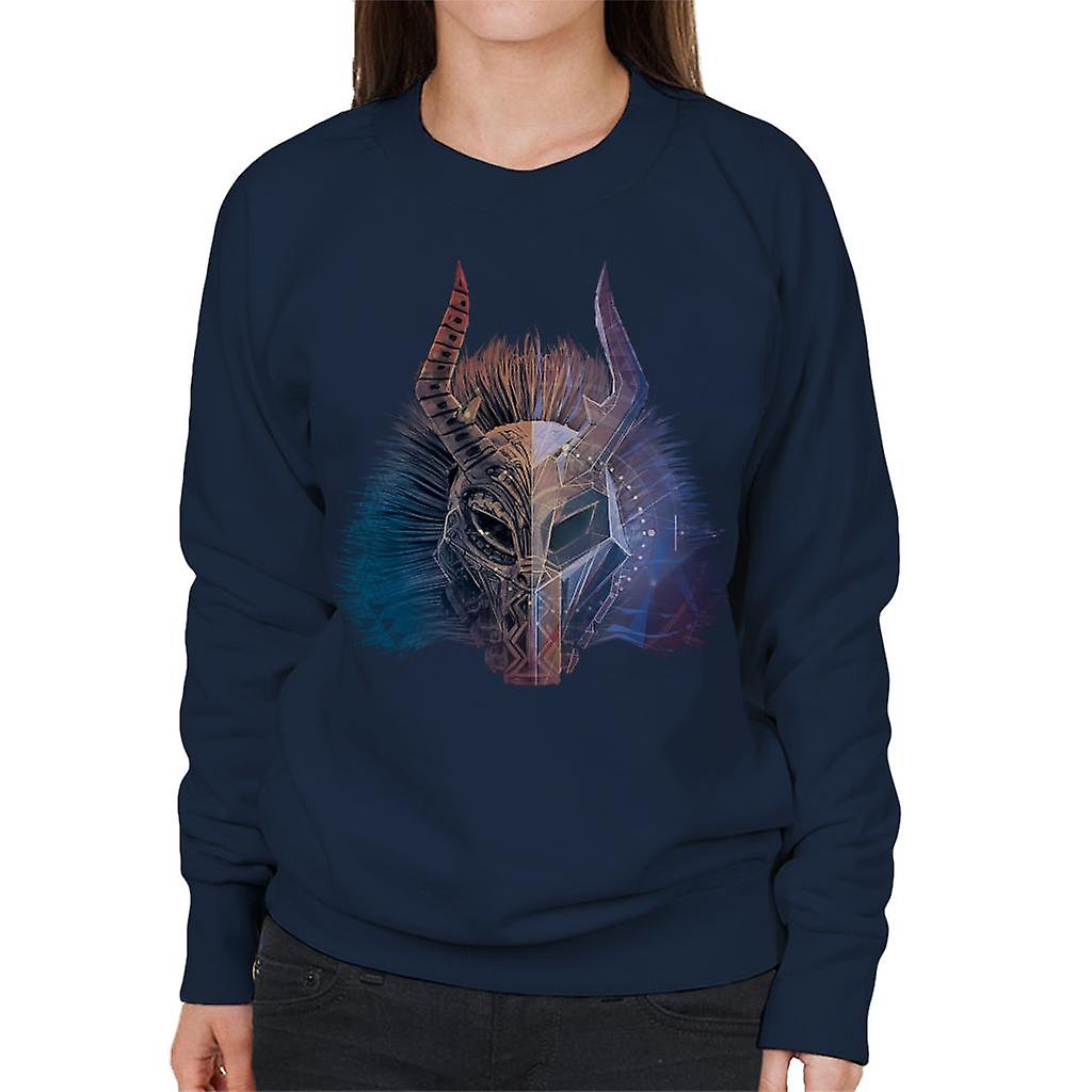 Marvel Black Panther Killmonger Mask Women's Sweatshirt