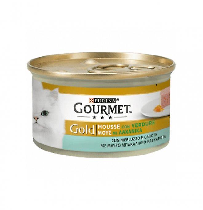 Can Cat Gourmet Gold Mousse with Cod and Delicate Carrots 85g