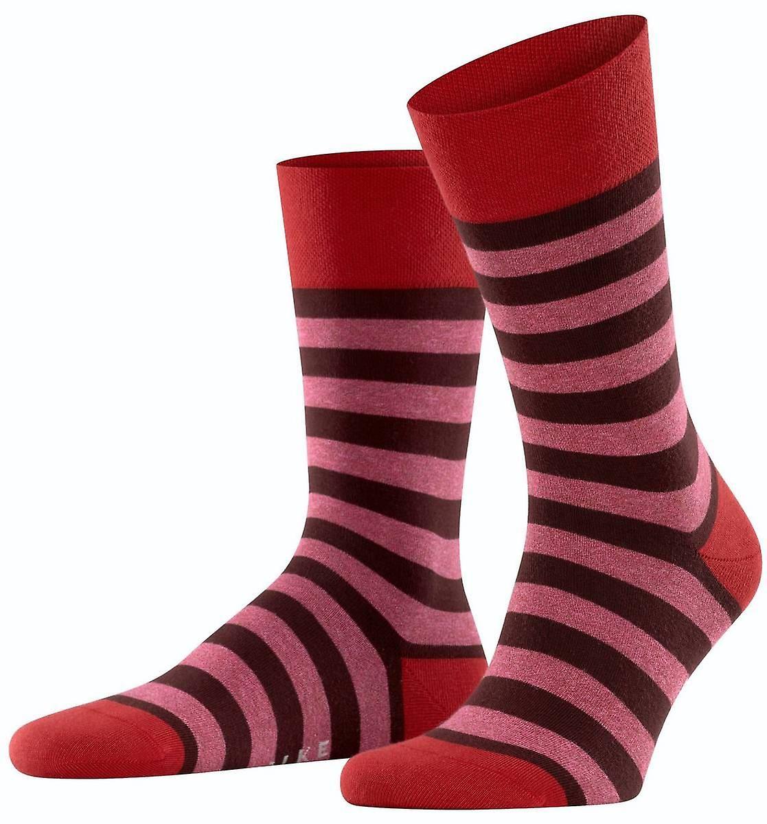 Falke Sensitive Mapped Line Socks - Hot Chili Red/Pink