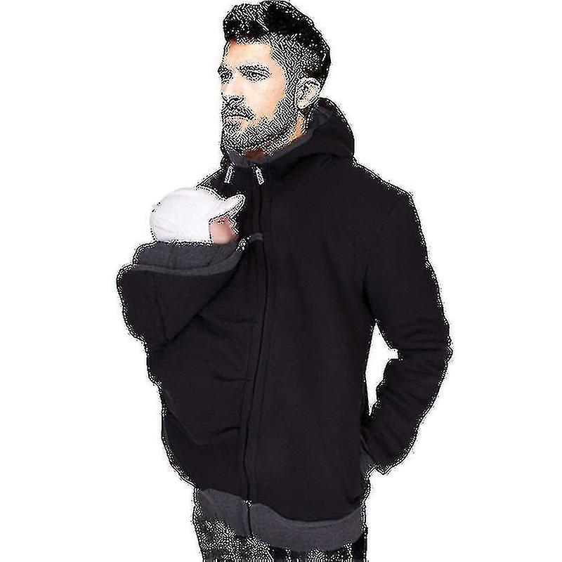 Jacket Multifunctional 3 In 1 Dad Kangaroo Jacket Sweatshirt Maternity Men Tw