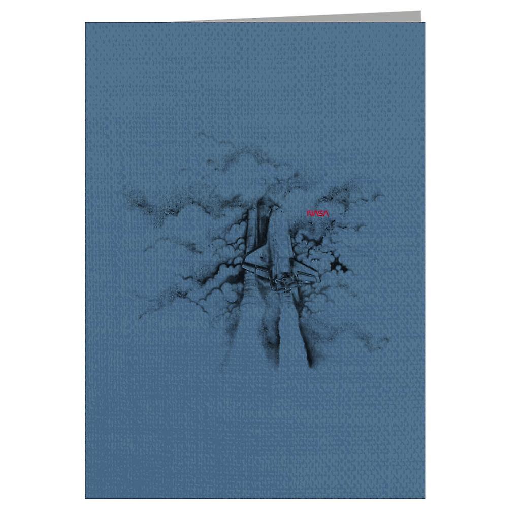 NASA Launch Beyond The Clouds Greeting Card