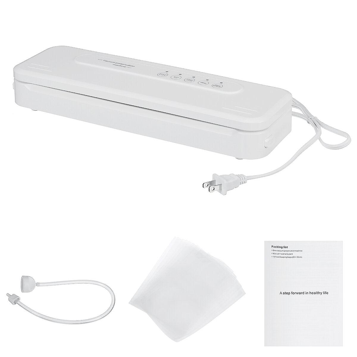 Electric Vacuum Sealer Food Fresh Vacuum Packing Machine W/ 10pcs Sealer Bags