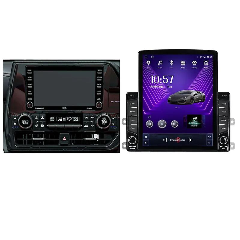9.7" Android For Toyota Highlander 4 XU70 2019-2021 Tesla Type Car Radio Multimedia Video Player GPS