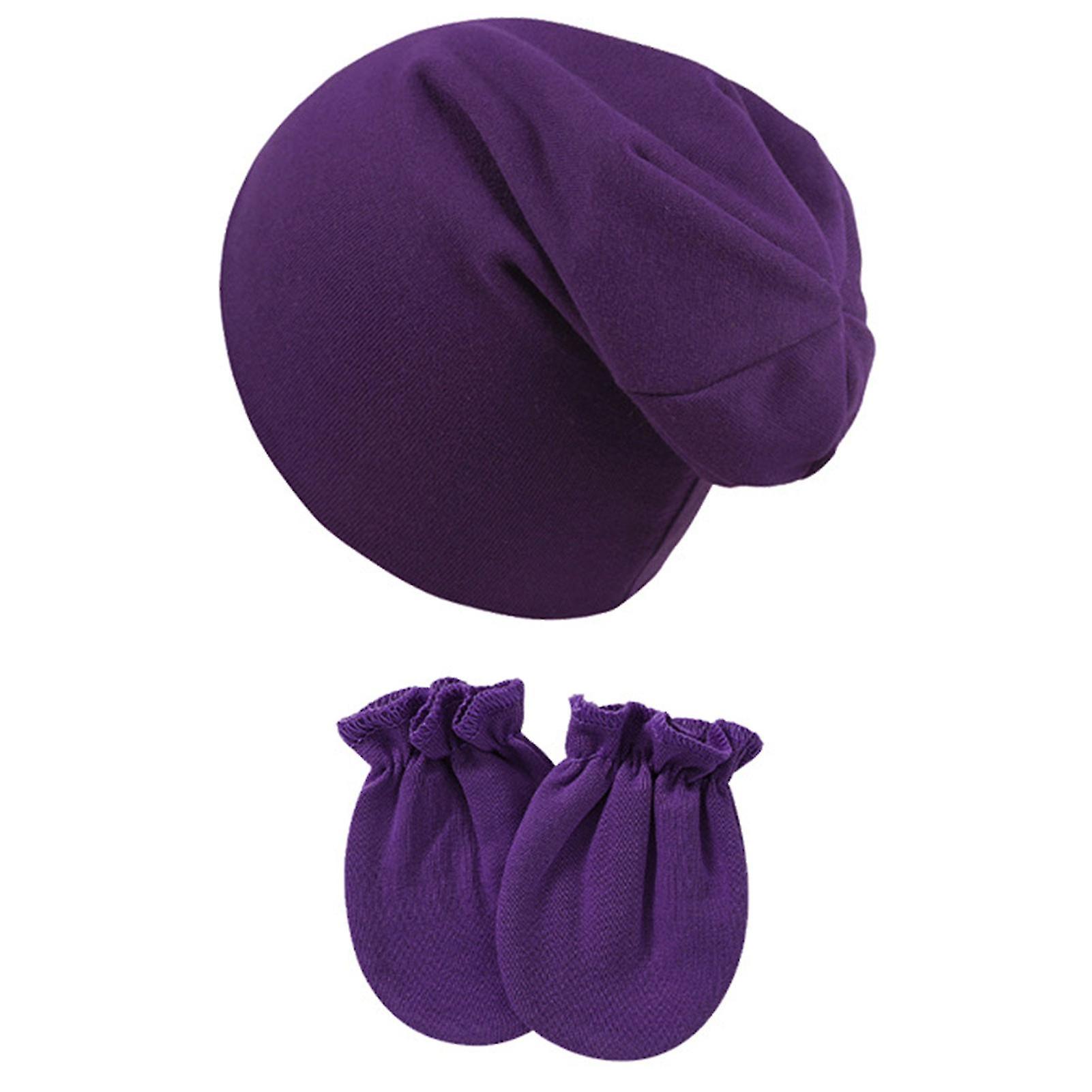 الرضع الطفل قبعة صغيرة القبعات والقفازات عادي اللون الأسود الأرجواني الأصفر الأبيض الأحمر للآباء الجدد هدية