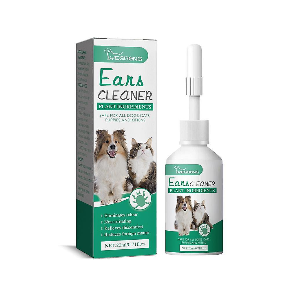 20ml(A)$Pet ear drops for cats and dogs to clean the ear canal, ear mites, deodorize, relieve itching, clean and wash the ear