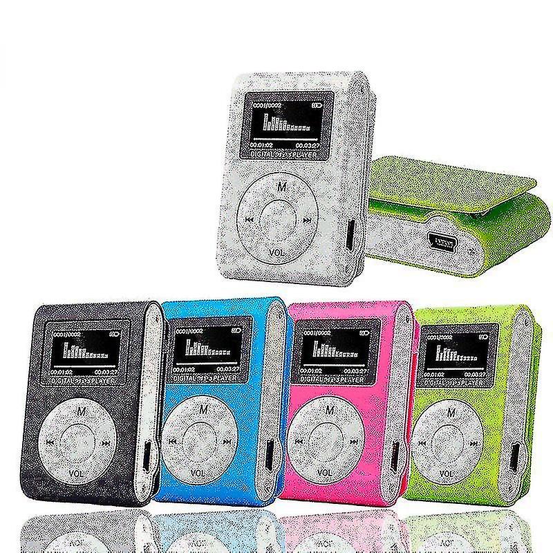 Portable Blue MP3 Player with Mini USB LCD Screen, Micro SD TF Card Support