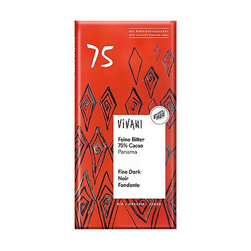 75% Panama dark chocolate with organic coconut sugar 100 g