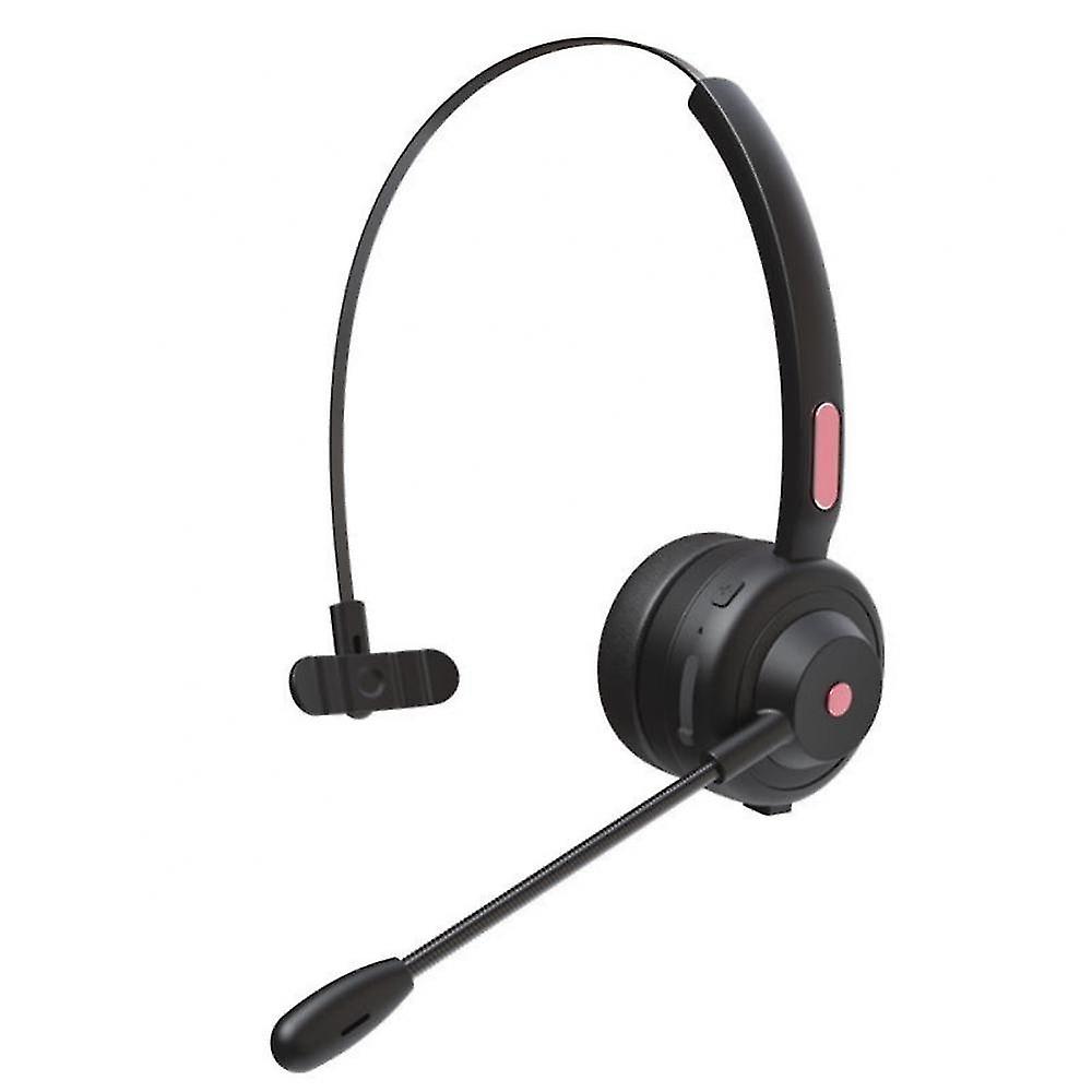Operator headset with noise reduction microphone single ear phone transparent