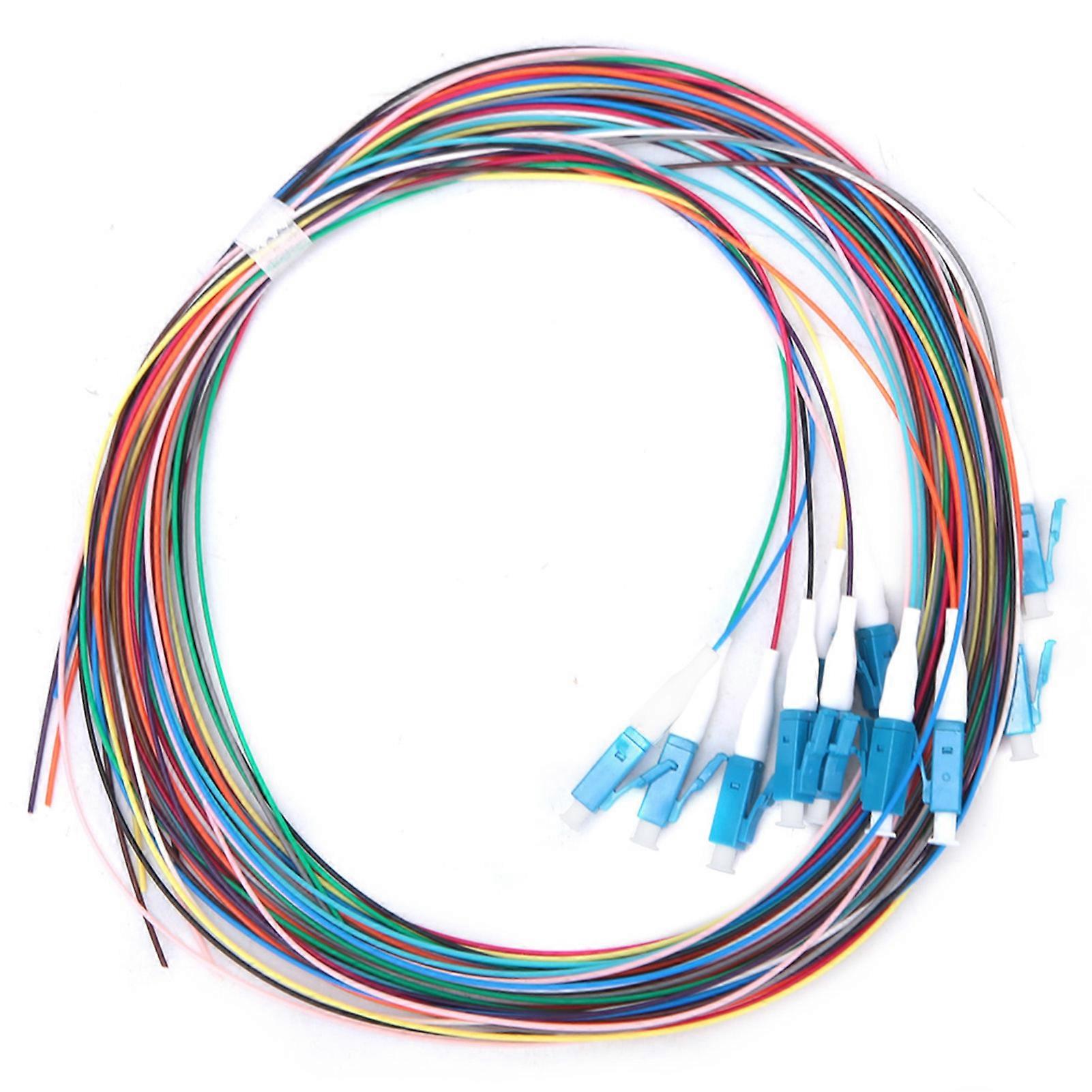 Nimomo Fibre Optic Pigtail 12 Strand Fibre Optic Pigtail LC/UPC Single-Mode Low Loss by Insert 1.5 m