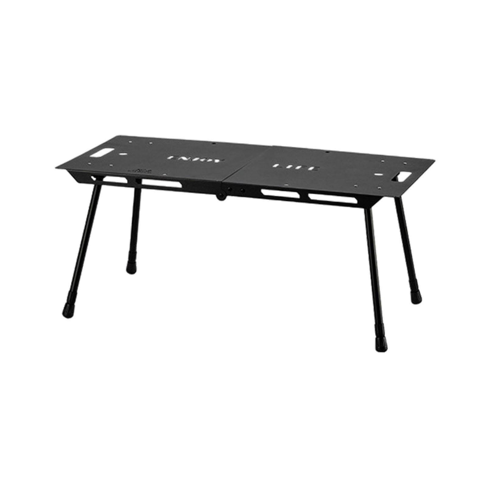 Folding Table Ultralight Desk Compact Camping Table for Yard Barbecue Hiking Black