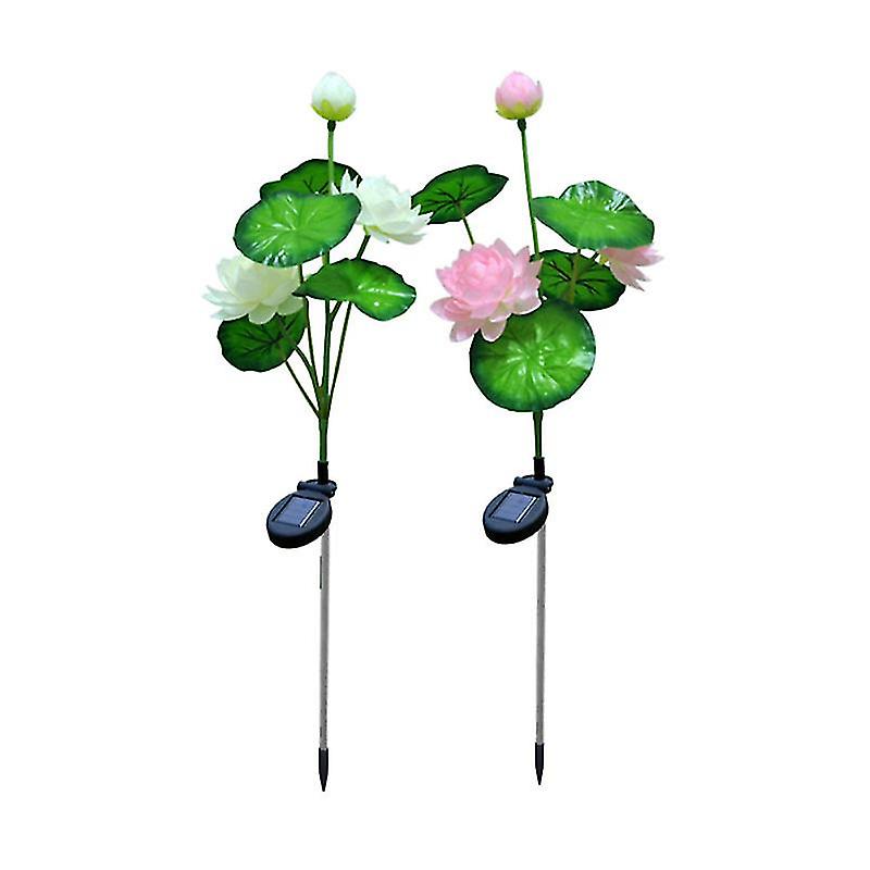 2pcs Luce di loto artificiale