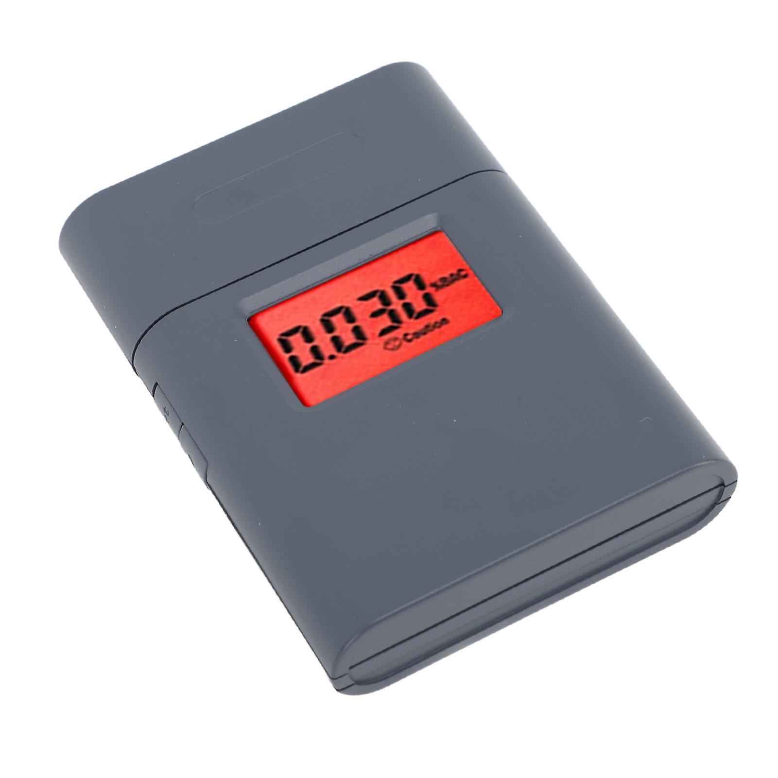 Alcohol Tester LCD Display Blow Type Battery Powered Accurate with 5 Mouthpieces Alcohol Detector for Driving Party Use 