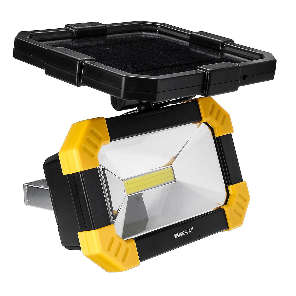 Foldable Solar Cob Light Multifunction Waterproof Camping Yard Garden Emergency Lamp