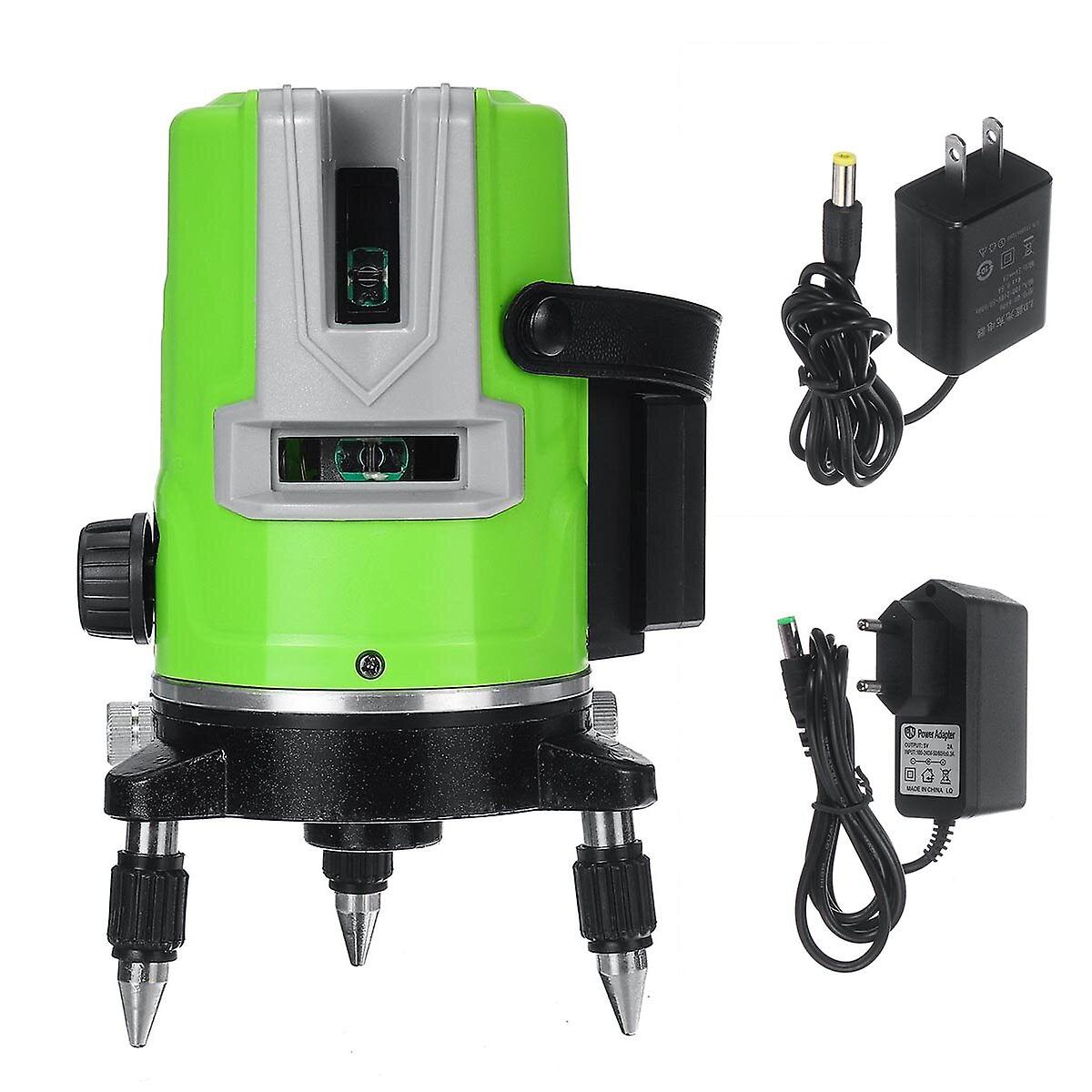 3D 5 Lines Green Laser Level Self-leveling 360 Rotary Cross Measuring Tool