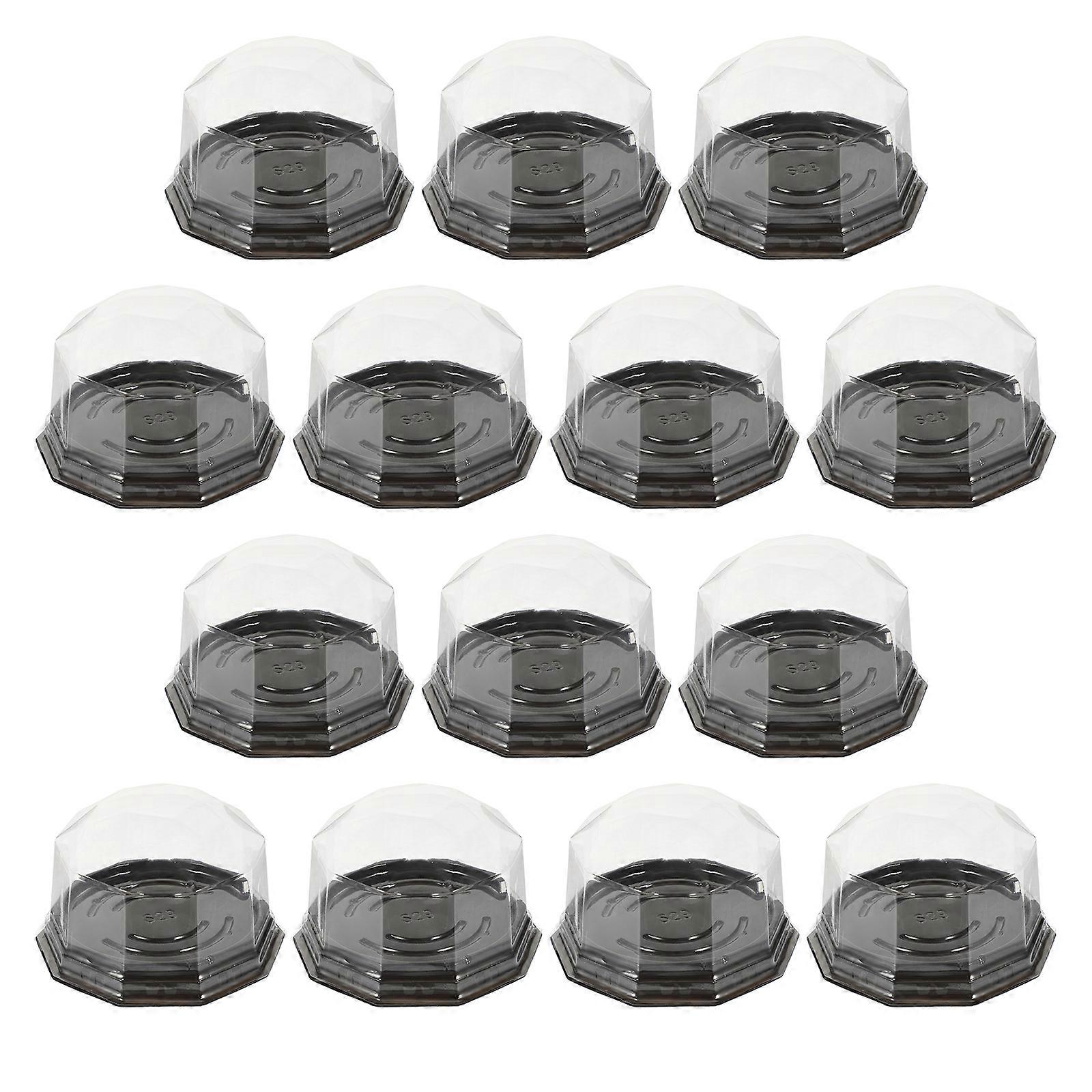 100Pcs Disposable Cake Containers Carriers Moon Cake Holder Display Containers