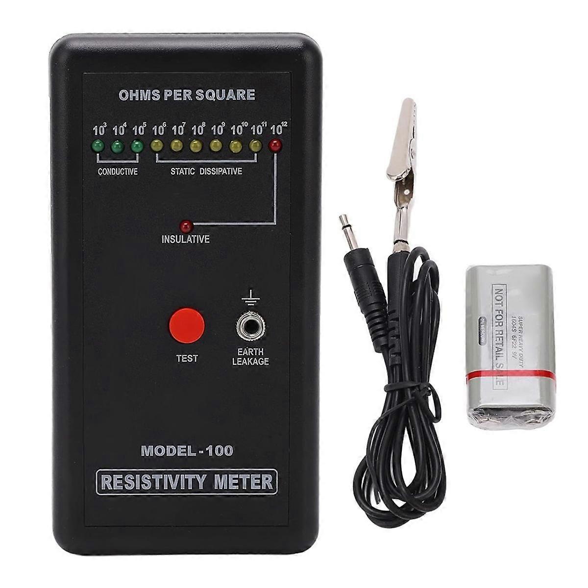 Oberflächenwiderstandstester, Handheld-Messgerät für elektrostatischen Widerstand, Messgerät für Elektrizitätstester