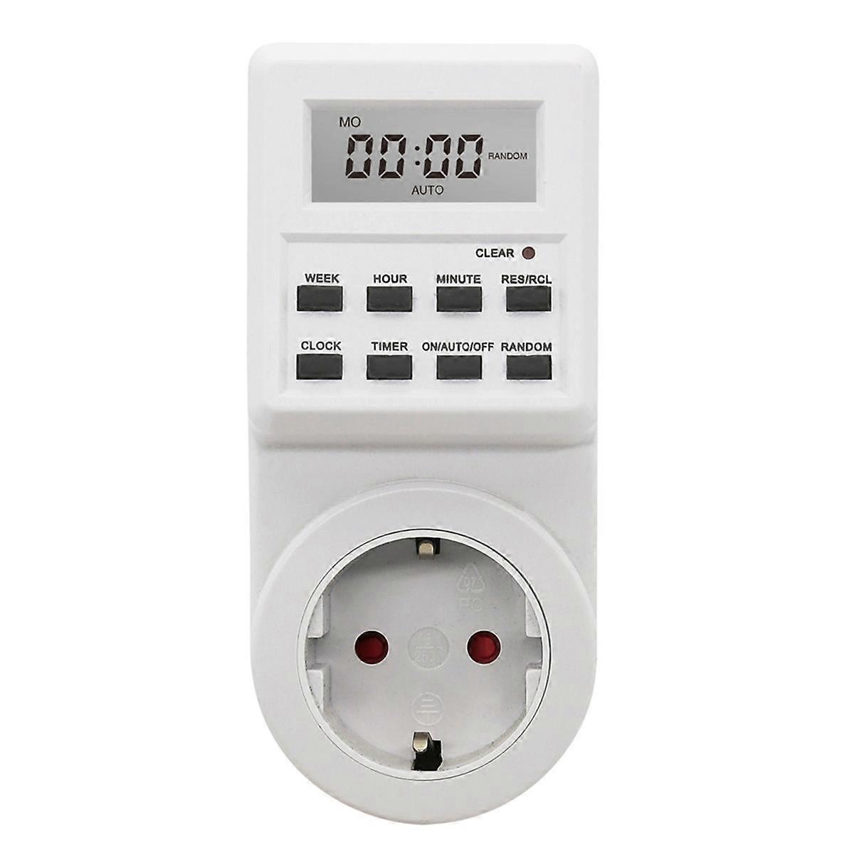 Digital Socket Electronic Timing Switch 24h Kitchen Outlet Programmable Socket EU Plug