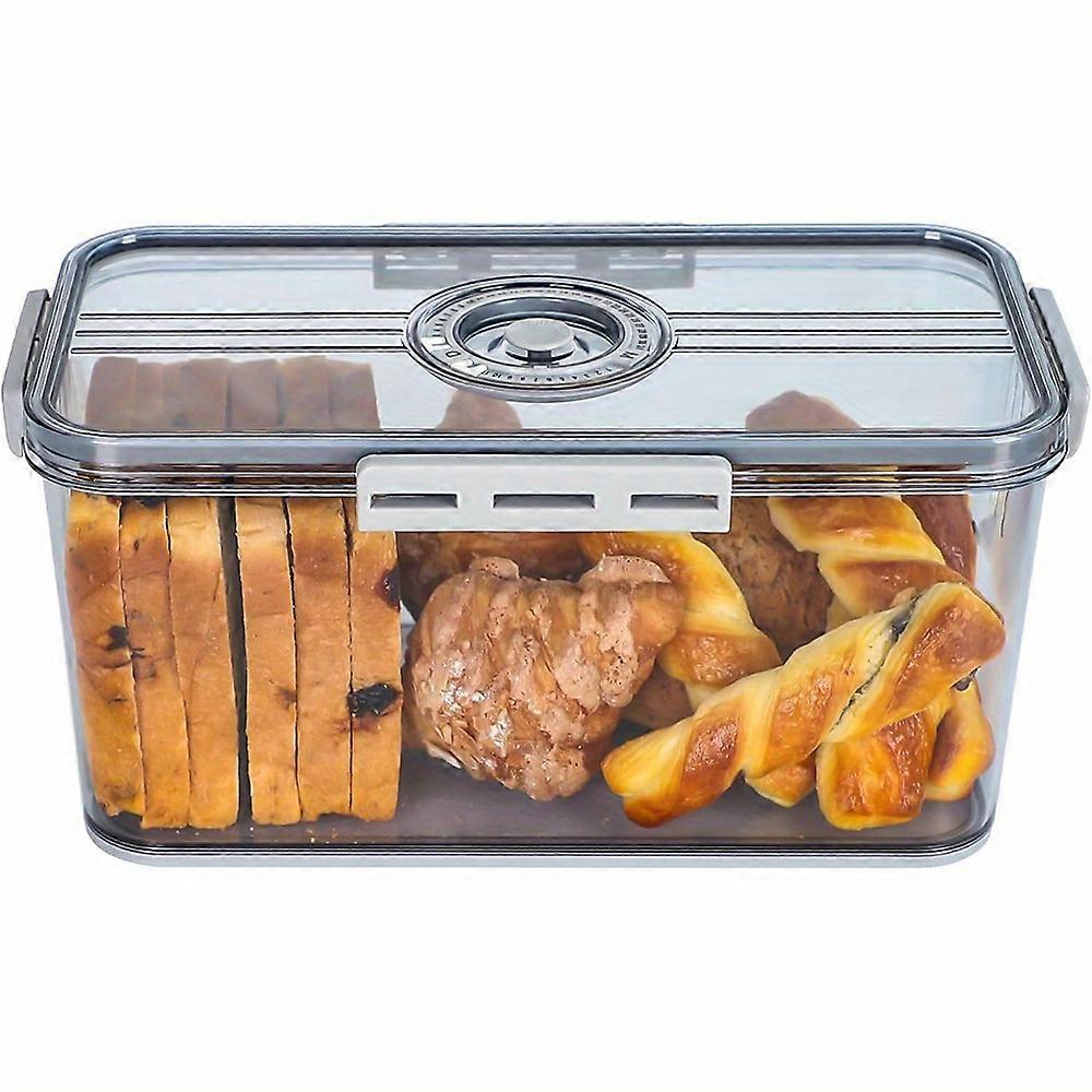 Leak-Proof Bread Box With Lid - Portable & Sealed Food Storage For Bread, Toast, Fruits & Vegetables
