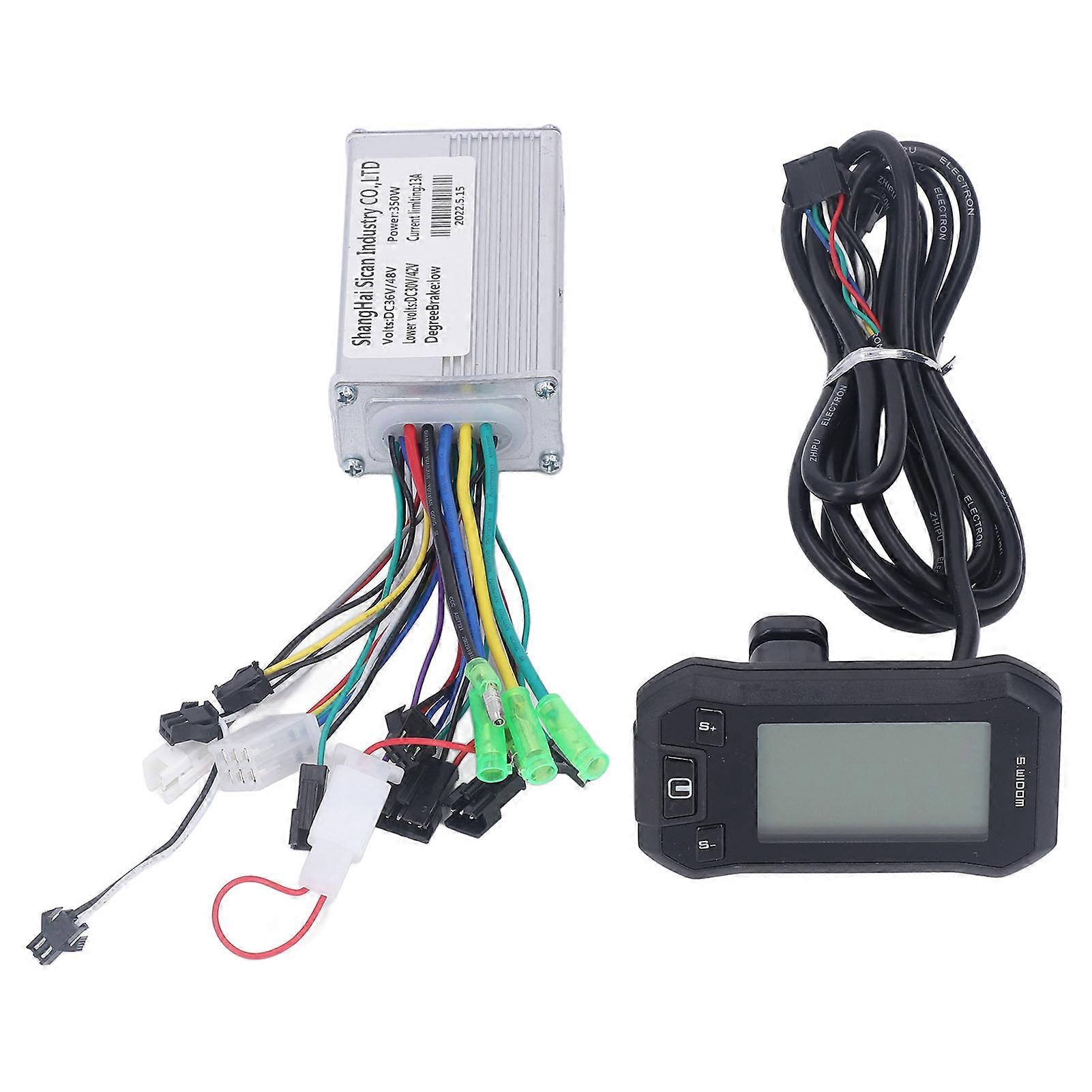 36v 48v 350w Motor Controller Lcd Display Panel Electric Brushless Controller Kit For Electric Bikes Scooters